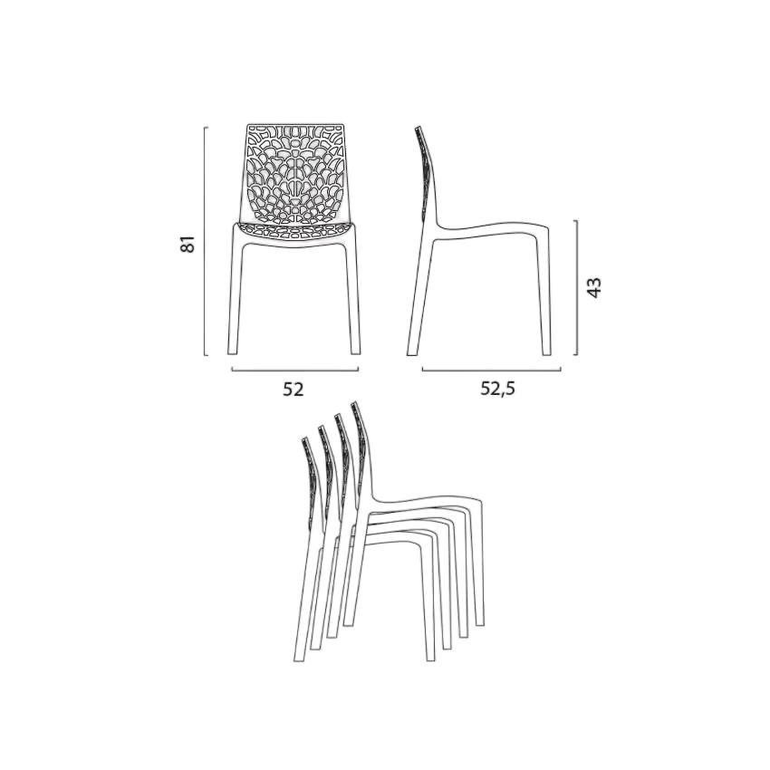Chaises Lavanda design moderne - Casamati