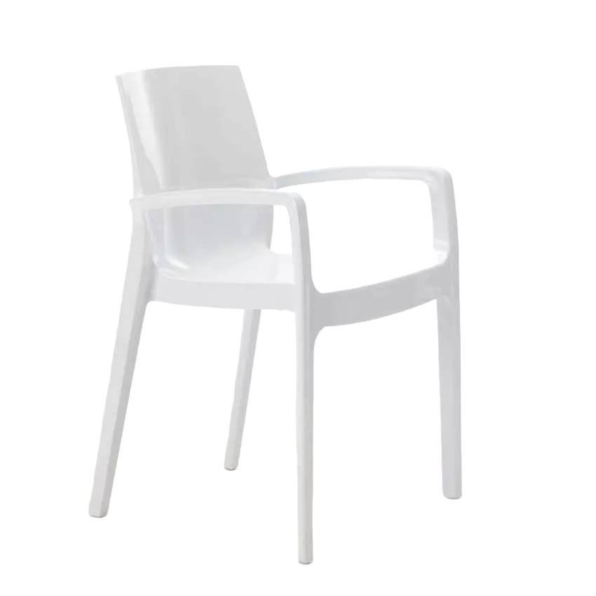Chaises Ortensia design par Casamati, intérieur/extérieur.
