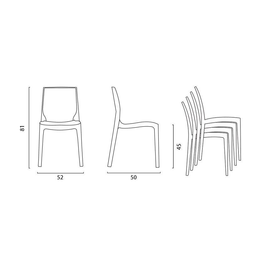 Chaise Salvia robuste et confortable - Casamati