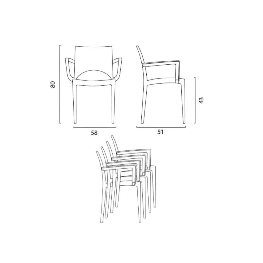 Chaises Calendula pour restaurants - Casamati