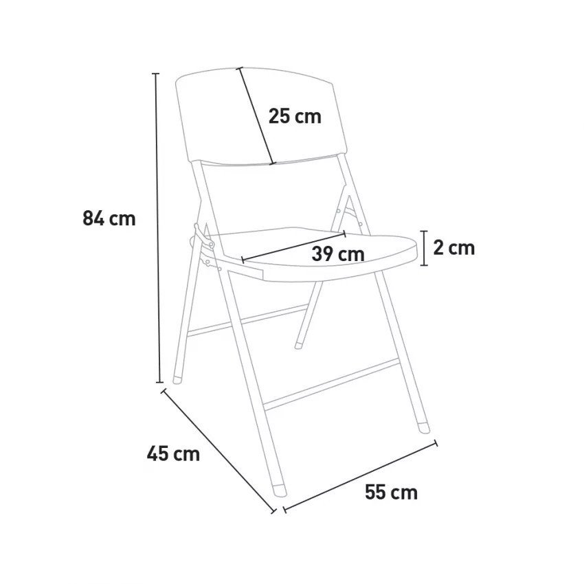 Chaise pliante Casamati pour camping et jardin.