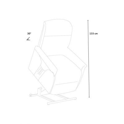 Fauteuil releveur Orione - Casamati, confort télécommandé.