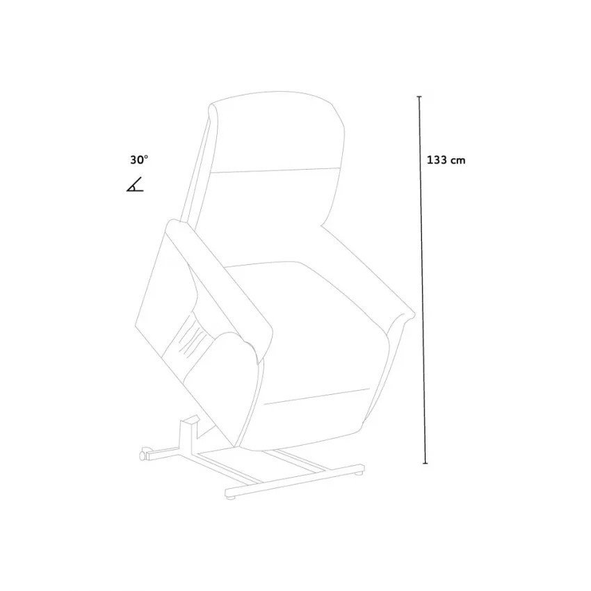 Fauteuil releveur Orione - Casamati, confort télécommandé.