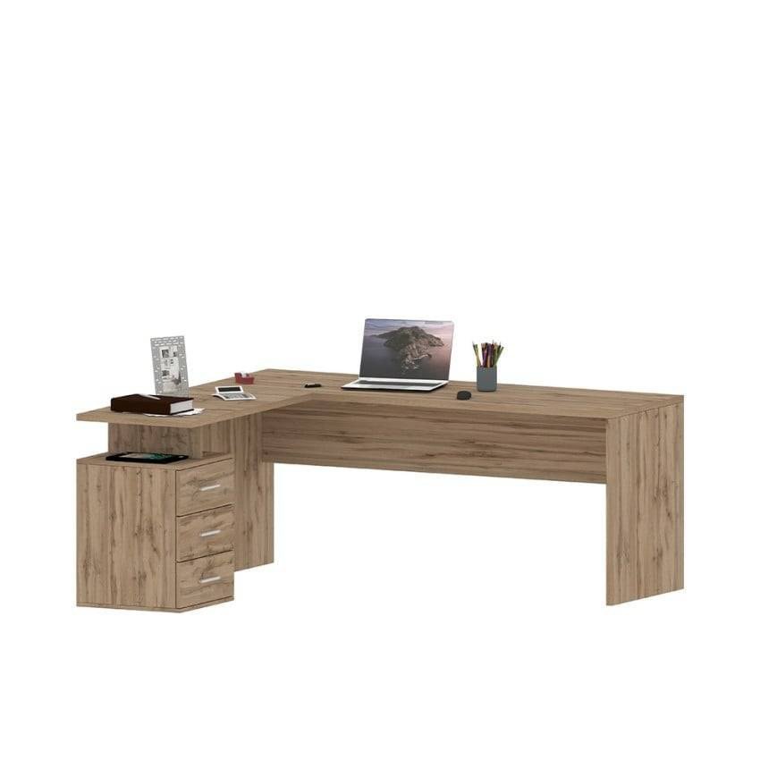 Bureau d'angle Matteo en bois - Casamati