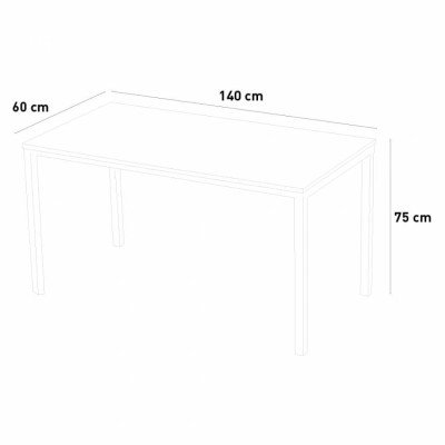 Bureau industriel moderne 140x60 Irene - Casamati