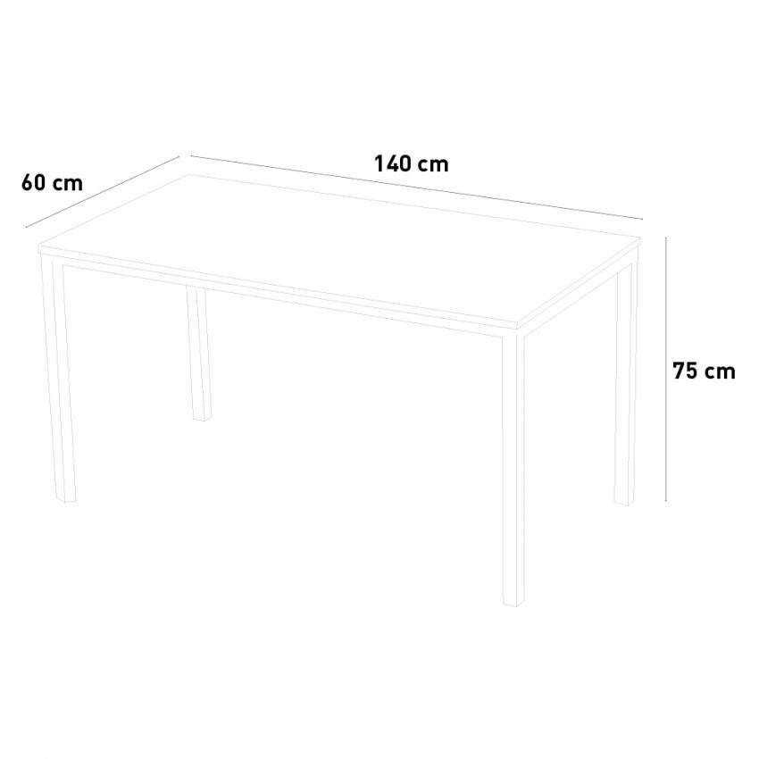 Bureau industriel moderne 140x60 Irene - Casamati