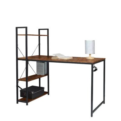 Casamati: Bureau industriel Pasquale, métal effet bois.