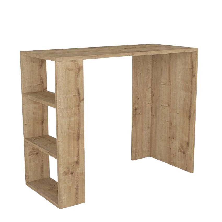 Bureau Nadia en bois avec étagères - Casamati