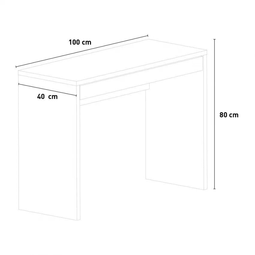 Bureau moderne Caterina 100x40 - Casamati