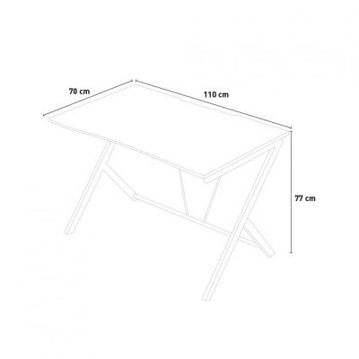 Casamati: Bureau de jeu Erica, ergonomique et pratique.