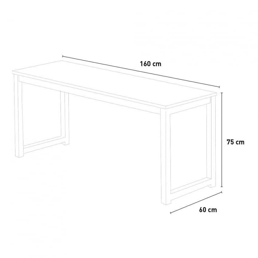 Bureau design blanc 160x60 Hannah - Casamati