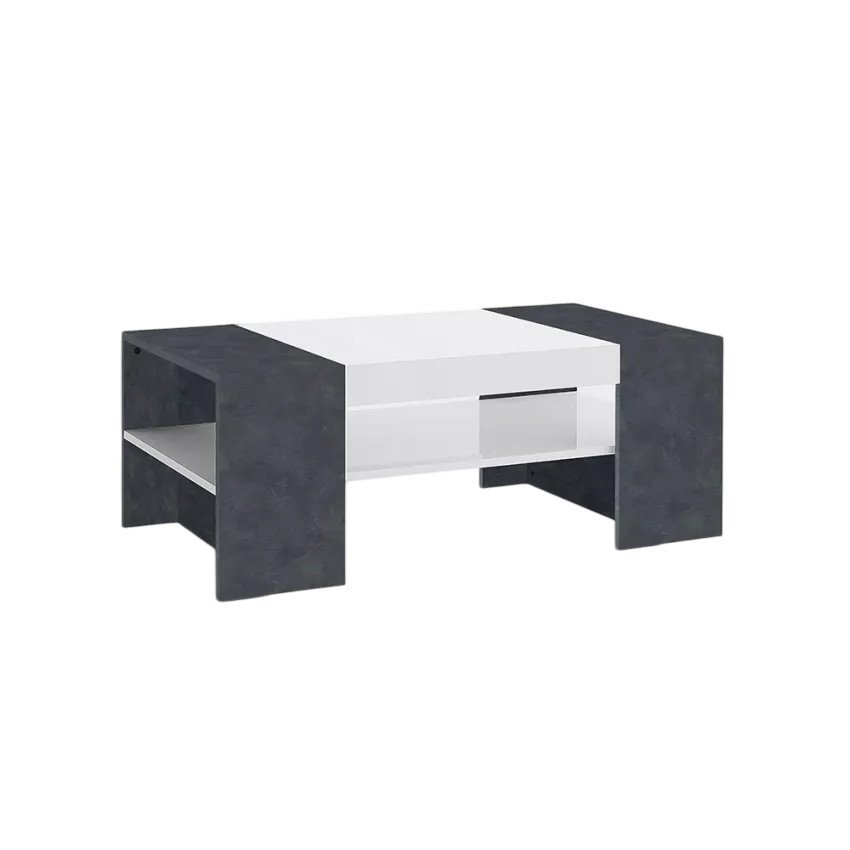 Casamati: Table Basse Perla Bois Blanc Design Moderne