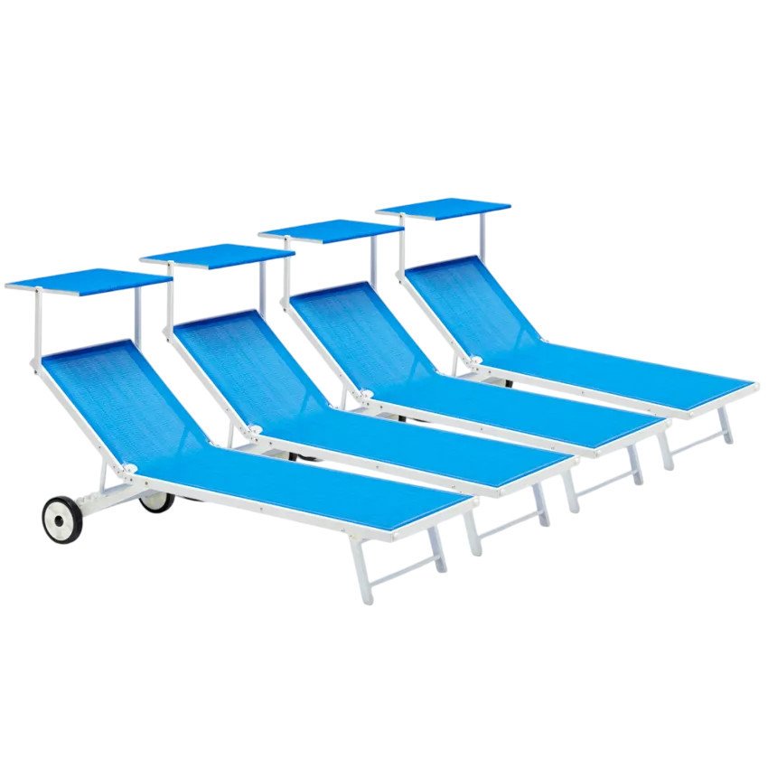 Chaises longues Barcellona en alu - Casamati