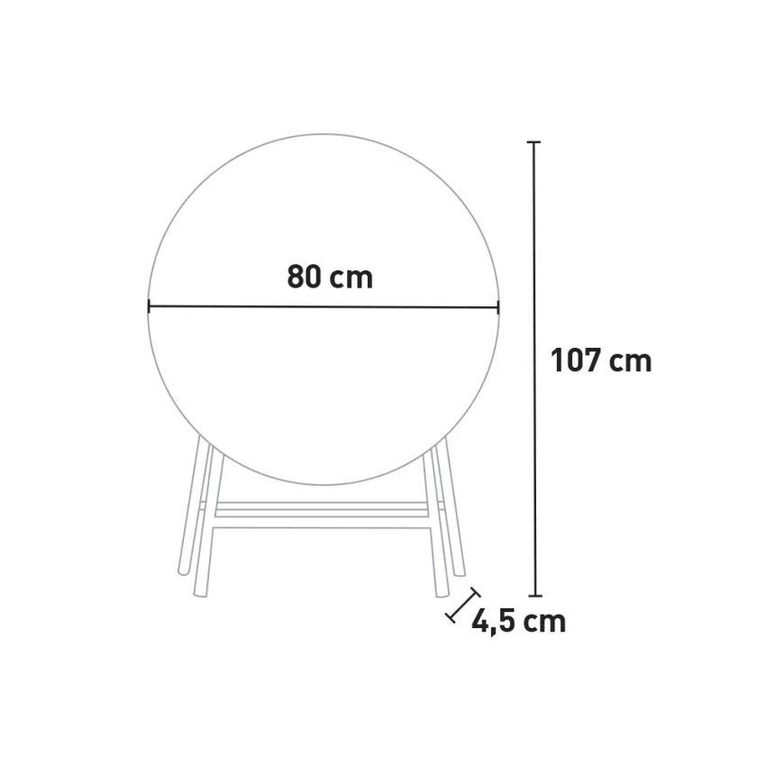 Table pliante 80 cm Arcadia - Casamati Camping