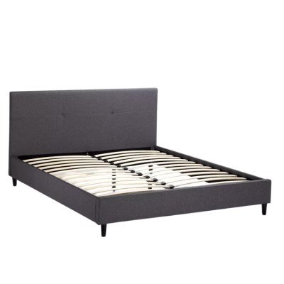 Lit double Fruscio 160x190 en tissu - Casamati