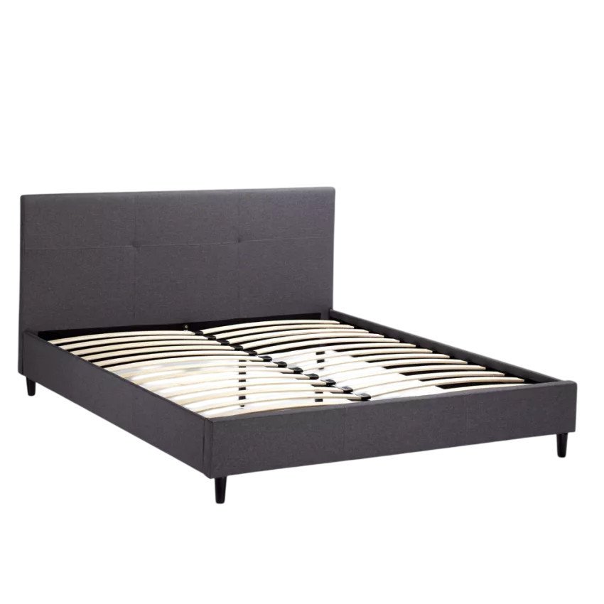 Lit double Fruscio 160x190 en tissu - Casamati