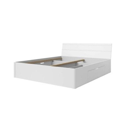 Lit double moderne Lieve 160x200 avec tiroirs - Casamati