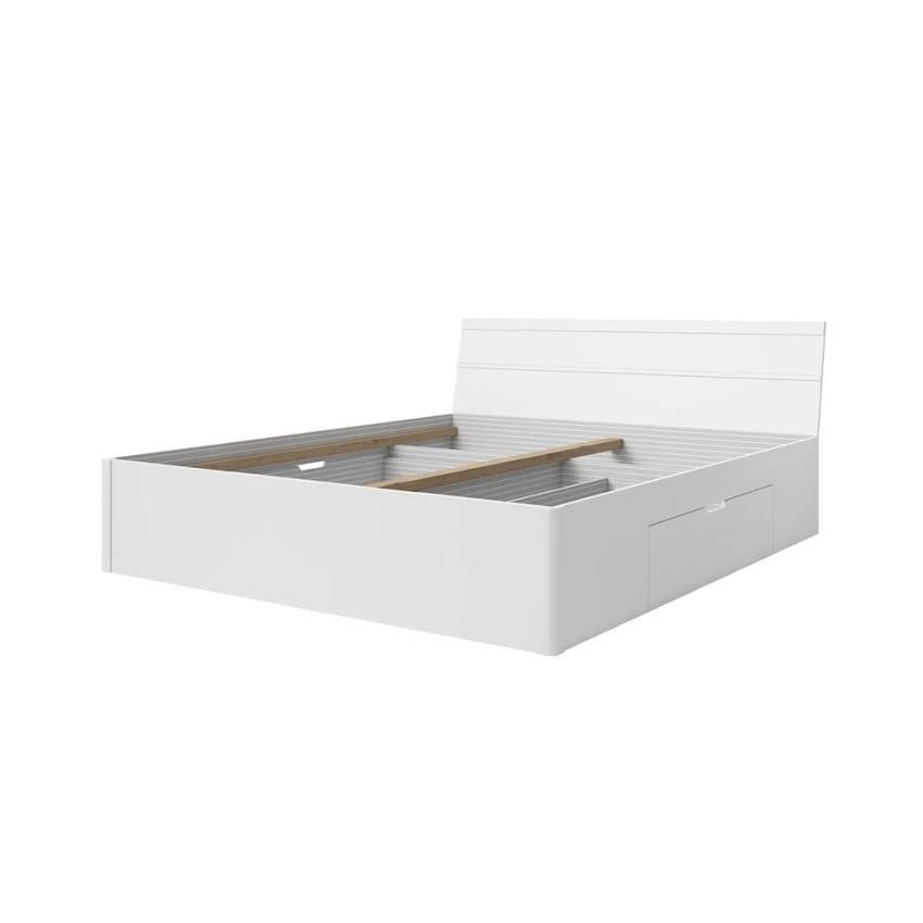 Lit double moderne Lieve 160x200 avec tiroirs - Casamati