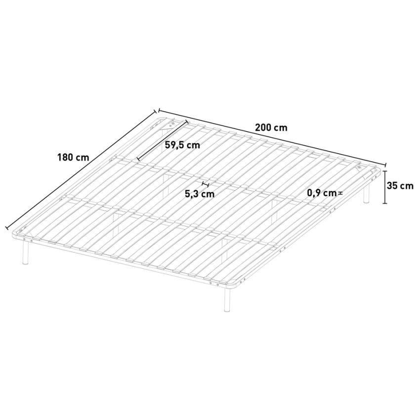 Casamati: Sommier orthopédique king size 180x200 Eco