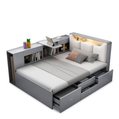 Lit 120x190 moderne avec rangement - Casamati