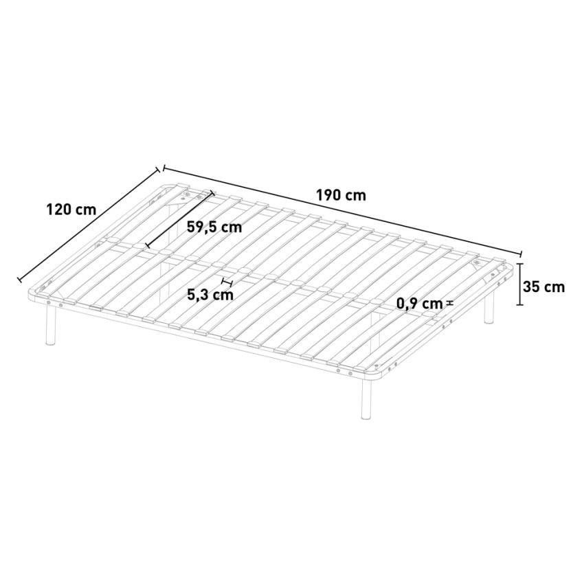 Sommier Bruma 120x190cm - Casamati, confort et qualité.