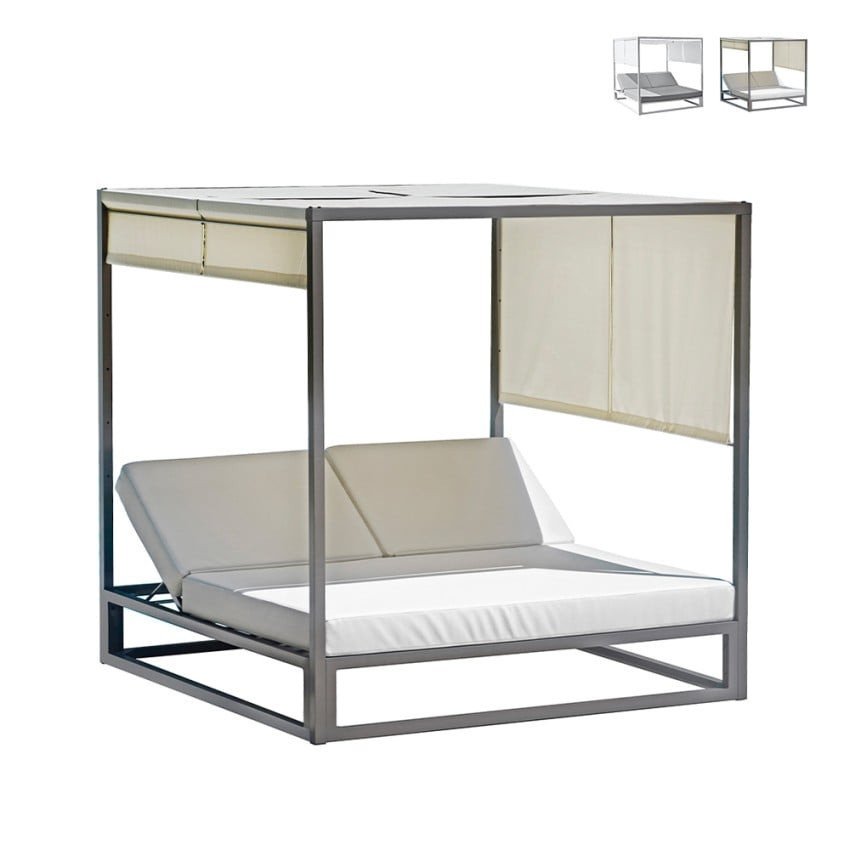 Casamati: Lit baldaquin Oasis, jardin & piscine 195x195 cm