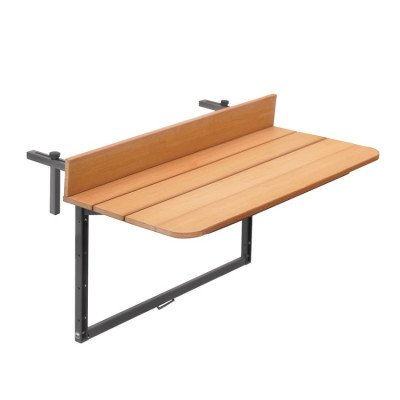 Casamati: Table pliante balcon effet bois TeakSpace