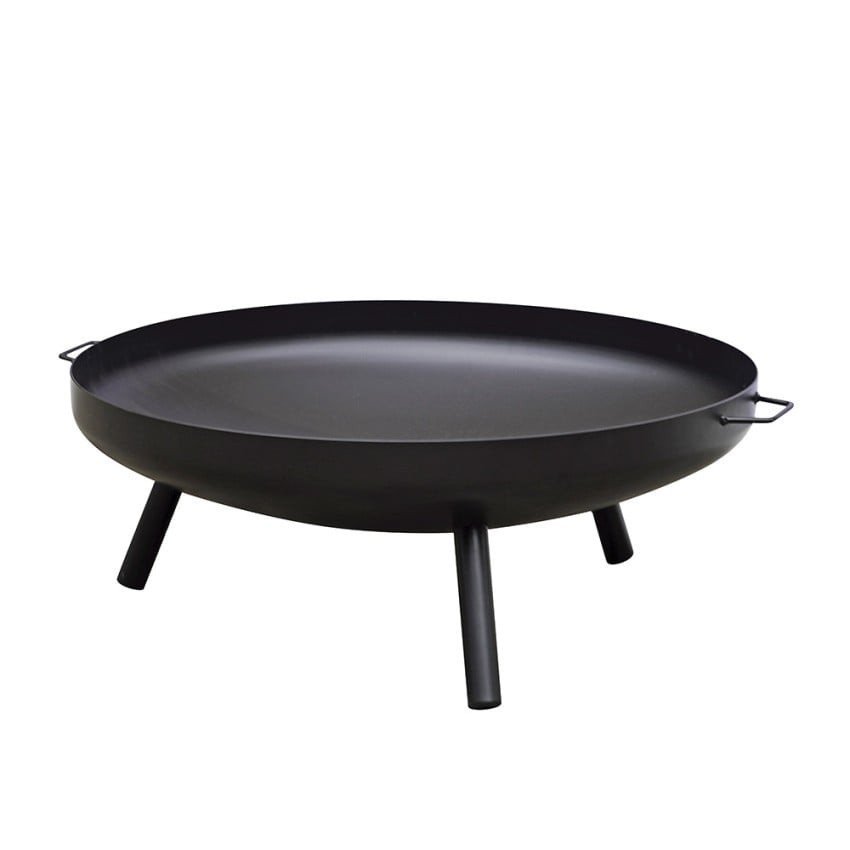Casamati: Brasero moderne Ø 80x32 cm BlackFlame en fer.