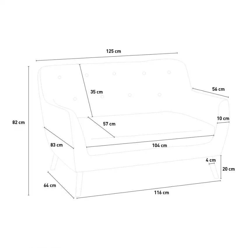 Casamati: Salon Sorbo, confort bois & tissu, 2 fauteuils, canapé.
