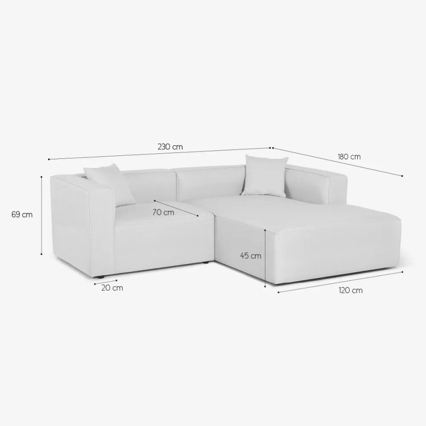 Canapé modulaire 3 places Ontano - Casamati