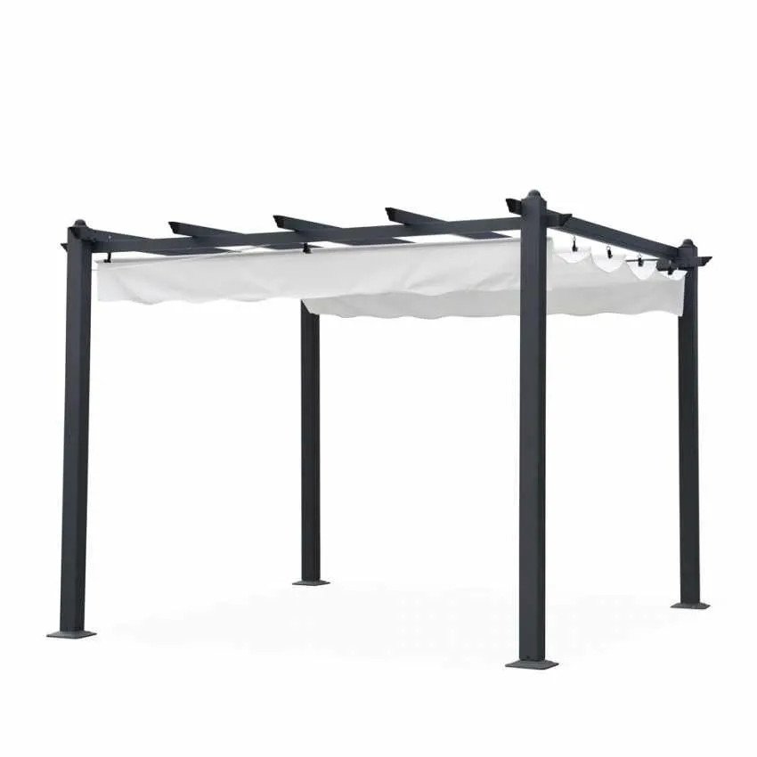 Casamati: Tonnelle 3x3 en alu pour bar/restaurant.
