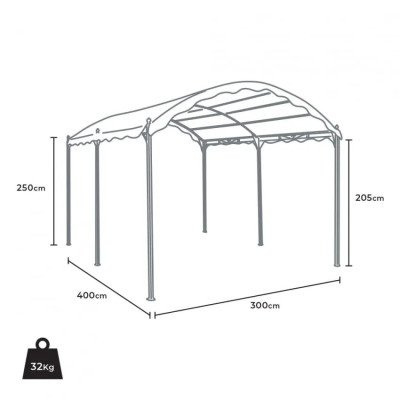 Tonnelle 3x4 anti-UV Serenità - Casamati