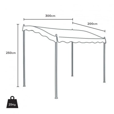 Casamati: Tonnelle acier 3x2 & pergola Rifugio ombragée