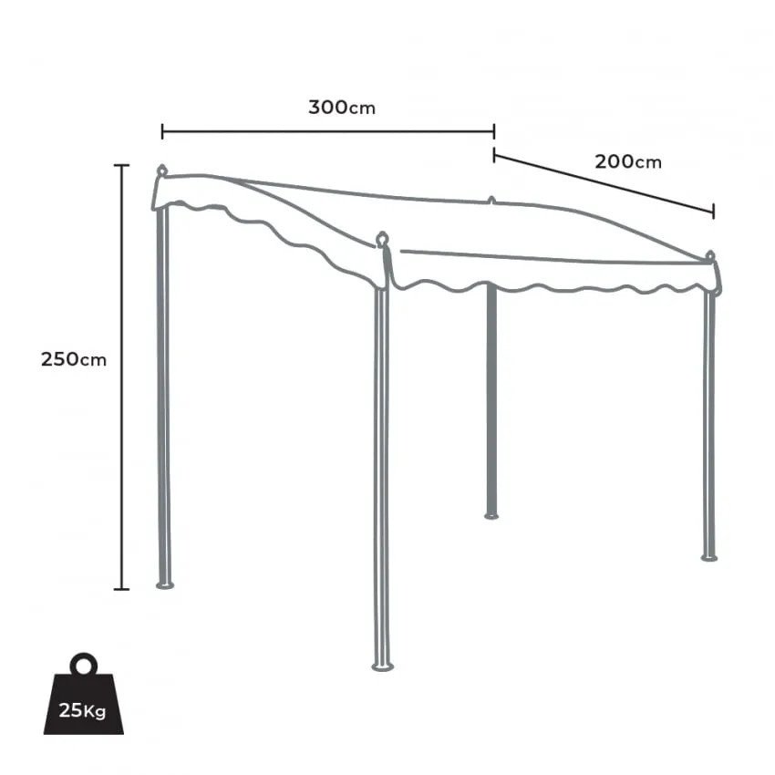 Casamati: Tonnelle acier 3x2 & pergola Rifugio ombragée