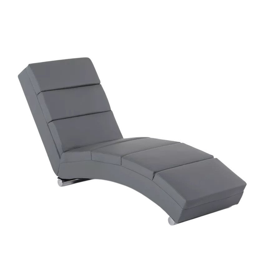Chaise longue Canopo moderne en similicuir - Casamati