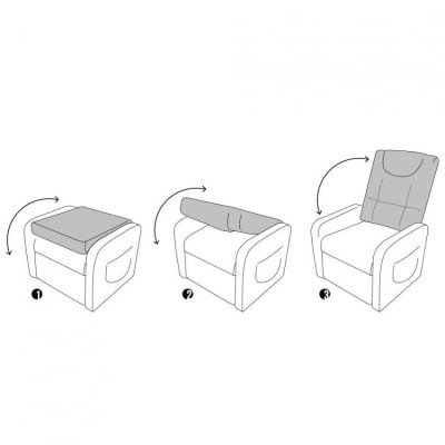 Fauteuil Spica avec repose-pieds - Casamati
