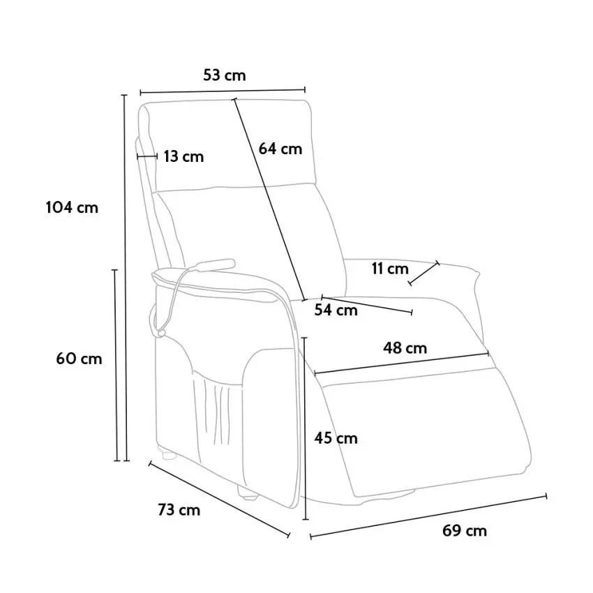 Fauteuil relax Nube avec lève-personne - Casamati