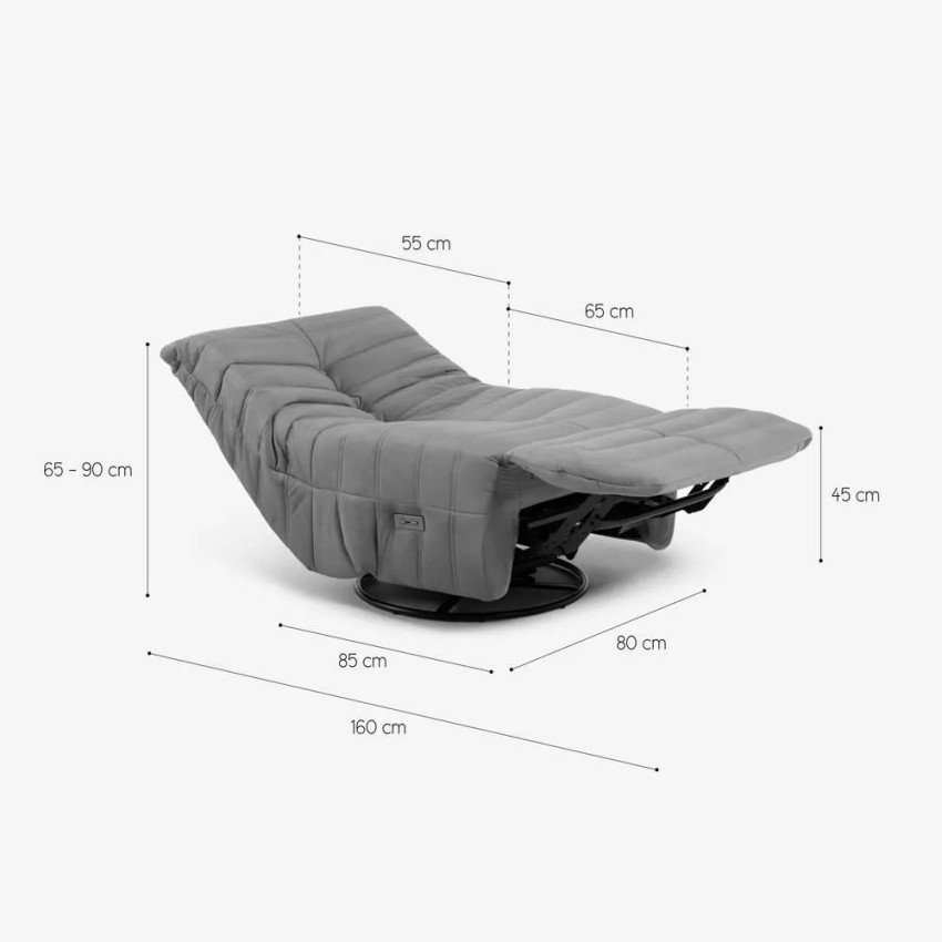 Fauteuil Hygiea inclinable USB - Casamati