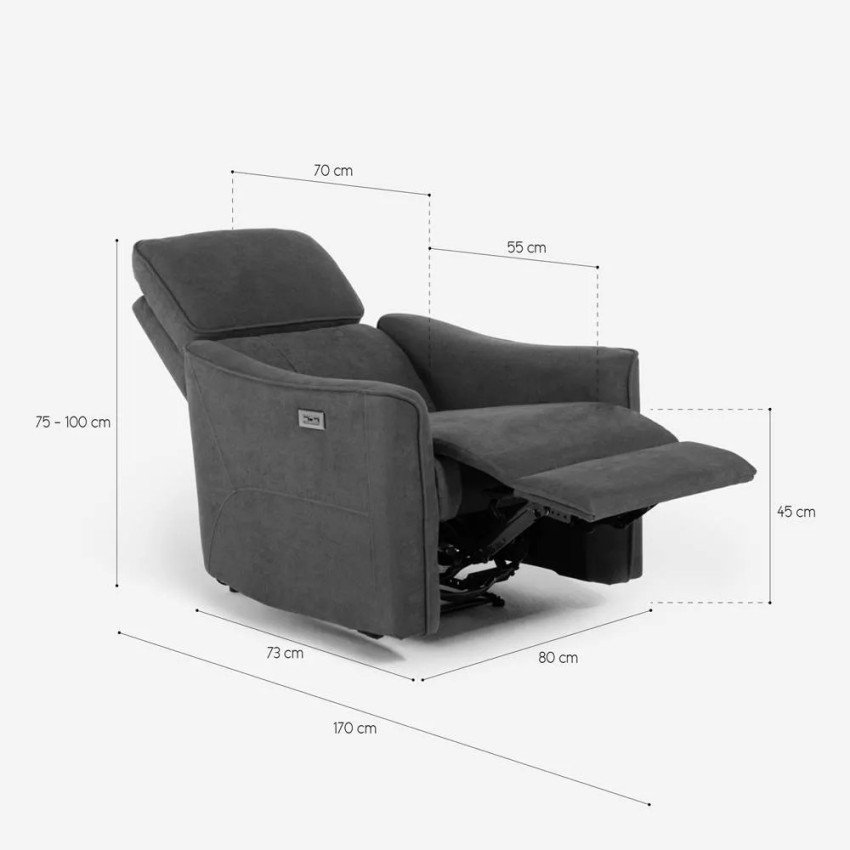 Fauteuil relax électrique Gaspra - Casamati