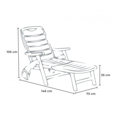 Transat pliant Casamati pour piscine et plage Koh Phi Phi
