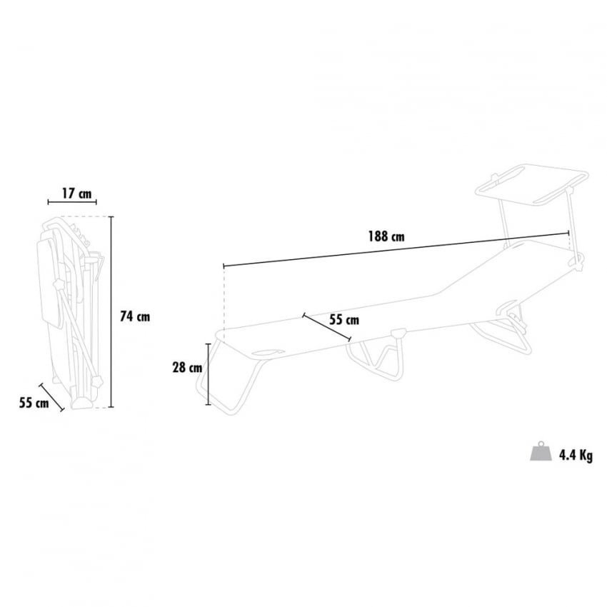 Transat pliable Sardegna - Casamati, confort et style.