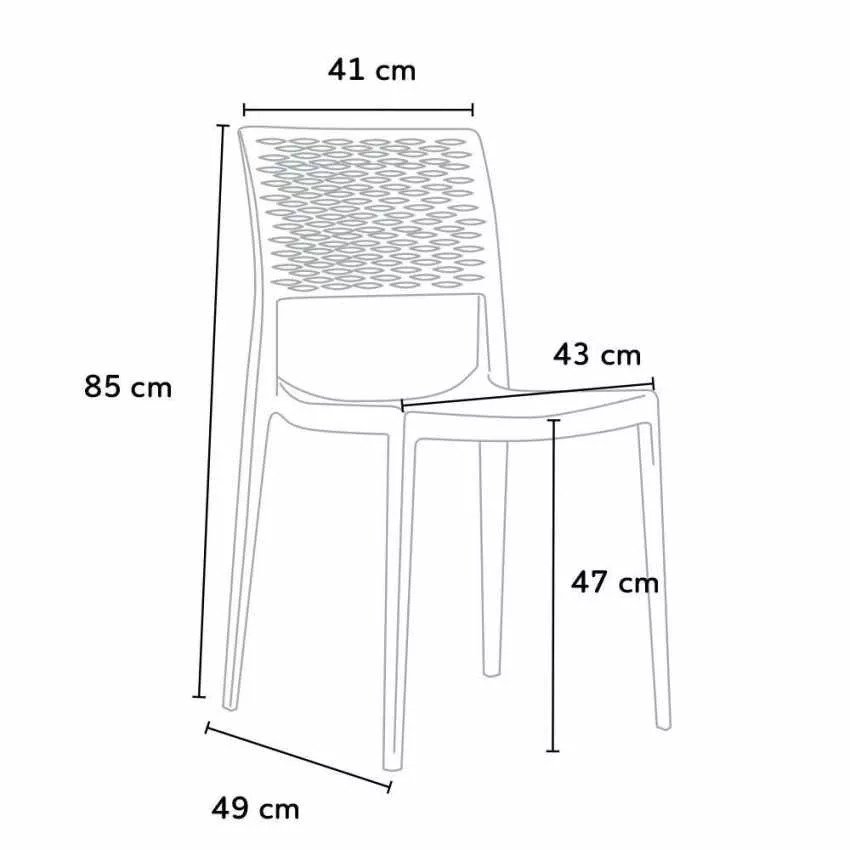 Chaise empilable Ranuncolo - Casamati, légère et polyvalente.