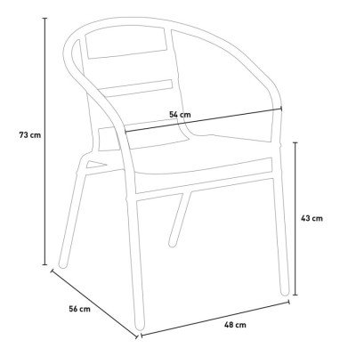 Chaise Gladiolo empilable - Casamati