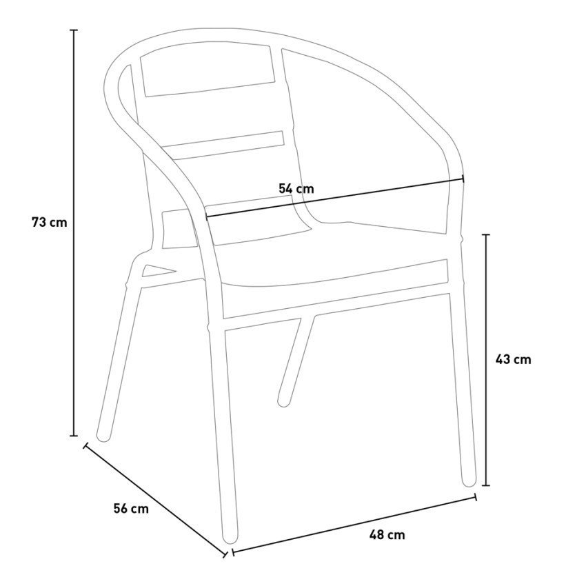 Chaise Gladiolo empilable - Casamati
