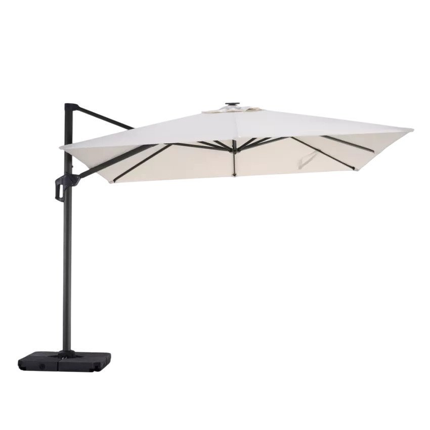 Parasol LED solaire Riva 3x3 - Casamati