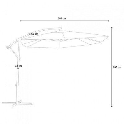 Parasol octogonal 3m Neso - Casamati