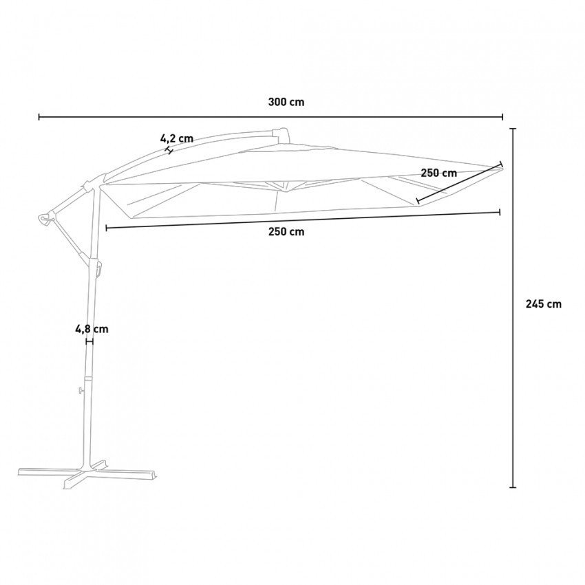 Parasol 2.5x2.5 Océan - Casamati Jardin Terrasse