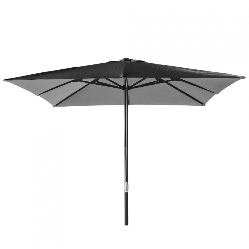 Parasol anti-vent 3x3 noir Capri - Casamati