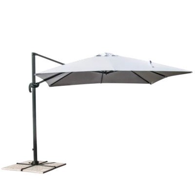 Parasol carré 3x3 Azzurro - Casamati, idéal terrasse.