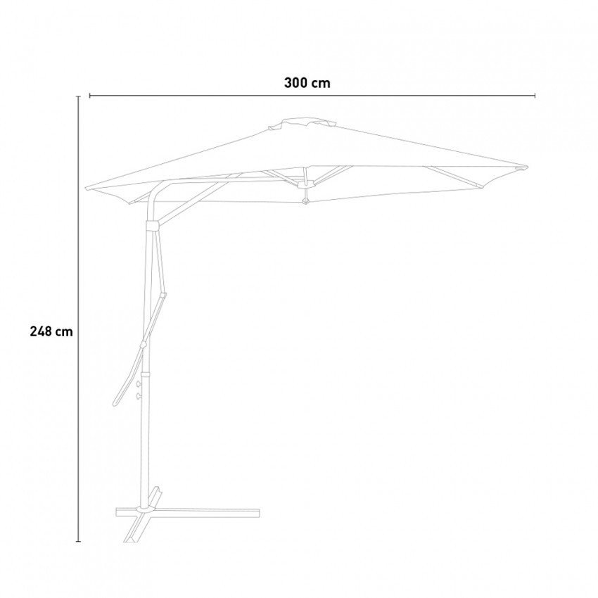 Parasol hexagonal 3M anti-UV - Casamati